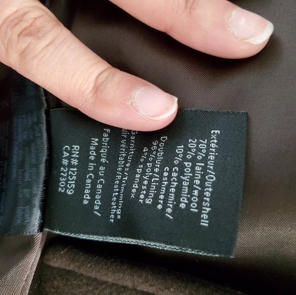 Mackage brown wool blend winter coat sz sm… - Picture 10 of 11